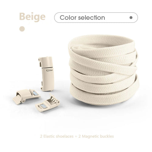 Colorful Magnetic Lock Shoelaces without ties Elastic Laces Sneakers