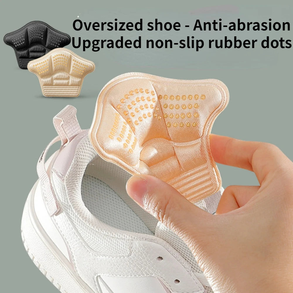 4Pcs Heel Stickers Heel Protectors Sneaker Shrinking Size Insoles