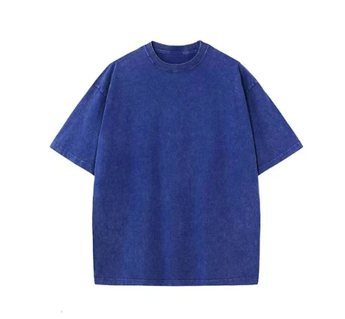 Custom Your LOGO Hip Hop Streetwear Men 100% Cotton T-shirts Oversized