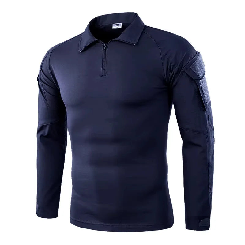 Men's Outdoor Tactical Hiking T-Shirts,Hunting Camouflage Long Sleeve