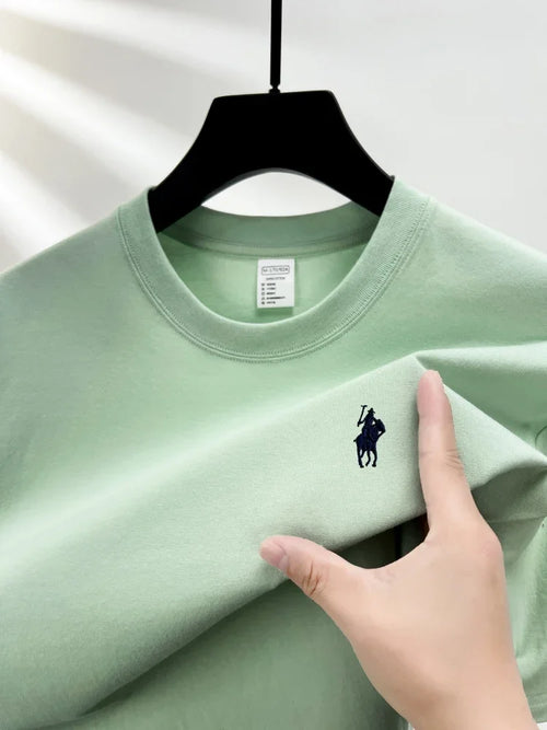 100% pure cotton short sleeve round neck men's T-shirt hot selling