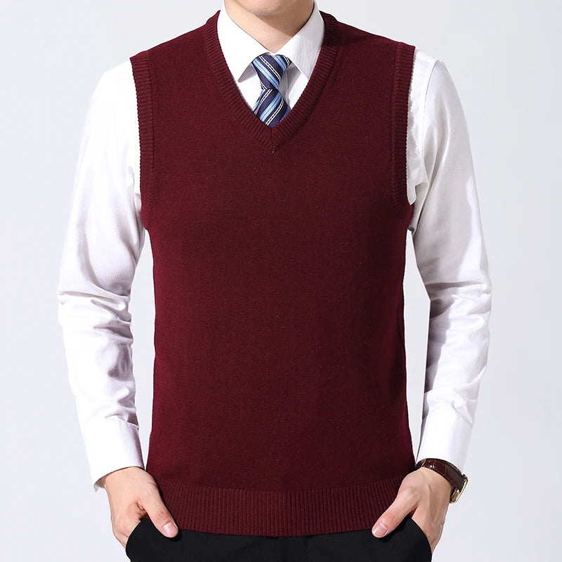 Men's Casual Sweater Vest Warm Comfortable Autumn Winter Fashion