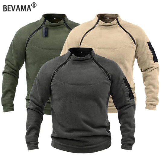 Men's Tactical Hoodies Military Outdoor Pullover Long Sleeve Zippers