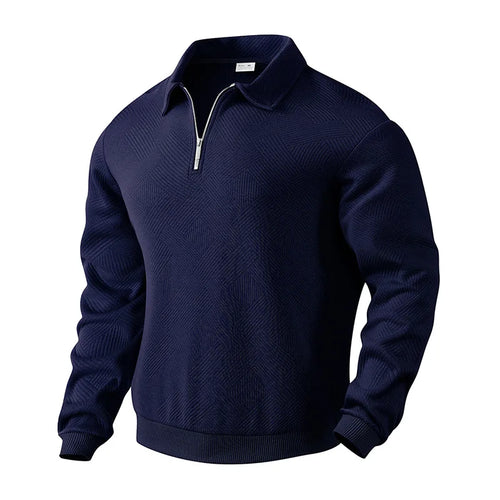 24 cross-border popular autumn long-sleeved lapel zipper men's loose