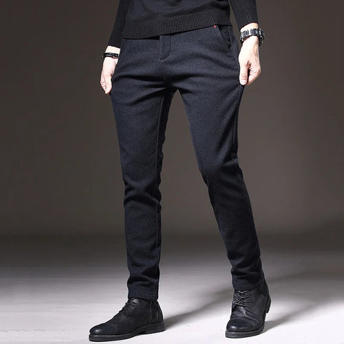 Men's Straight Leg Long Daily Pants Casual Straight Slim Fit Narrow