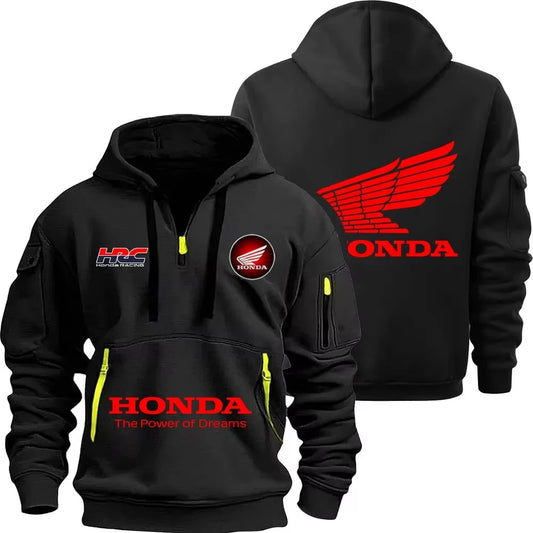 Honda zipper hoodie outdoor sports enthusiasts 2025 new men and women