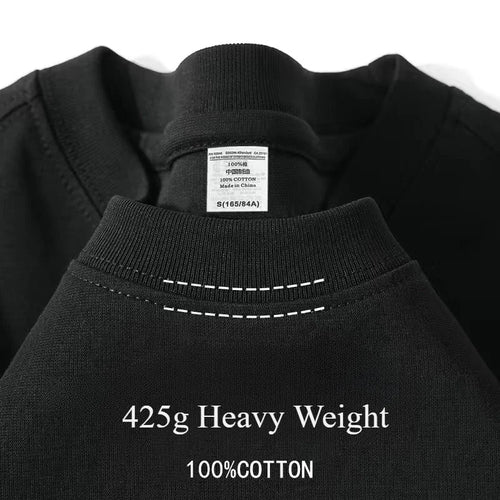 Heavy Wight 425 grams Men T Shirt Cotton Half Sleeve Brathable High