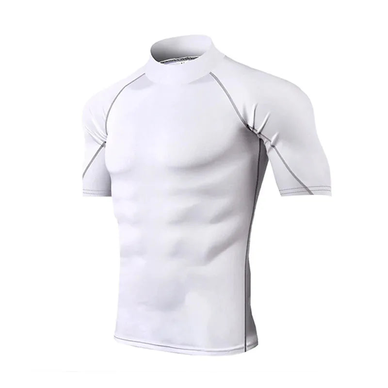 Compression T Shirt Men Quick Dry Short Sleeve Casual Summer