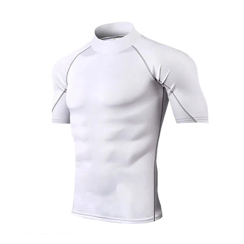 Compression T Shirt Men Quick Dry Short Sleeve Casual Summer