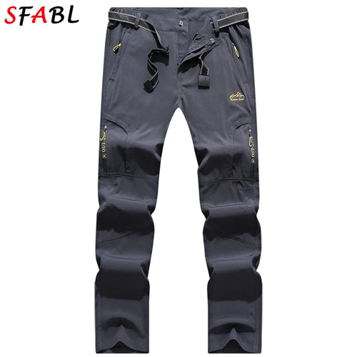 SFABL 5XL Summer Quick Dry Hiking Pants Men Stretch Waterproof
