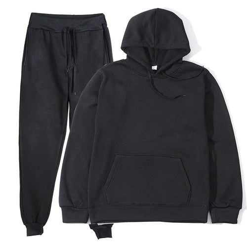 Men's Sports Suits Fashion Tracksuit Women Hoodies + Pants Two Pieces