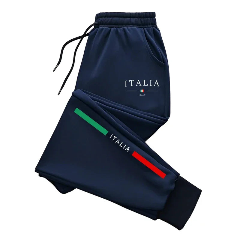 2025 Hot Sale Italy Print Sweatpants High Quality Male Daily Casual