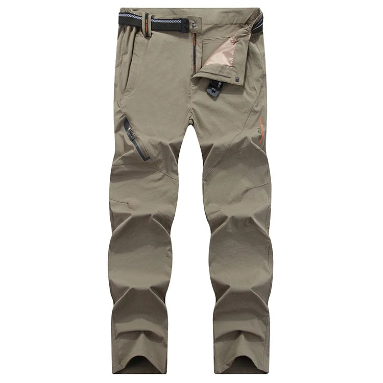 Four sided elastic quick drying pants for men's mountaineering outdoor