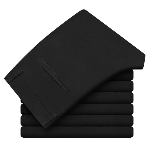 97% Cotton Men's Casual Pants Autumn Fashion Comfortable Elastic Slim