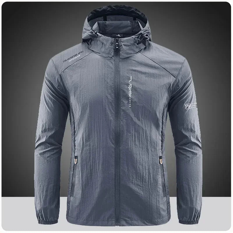 UPF50+ Summer Outdoor Quick Dry Sun-Protective Thin Jacket Men Hiking