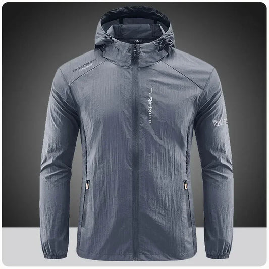 UPF50+ Summer Outdoor Quick Dry Sun-Protective Thin Jacket Men Hiking