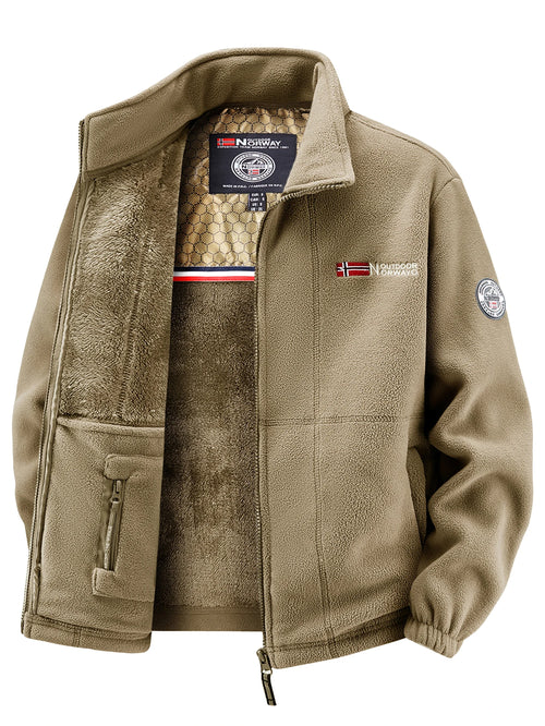 Men's Fleece Jacket, Soft and Skin-Friendly, Heat-Retaining and
