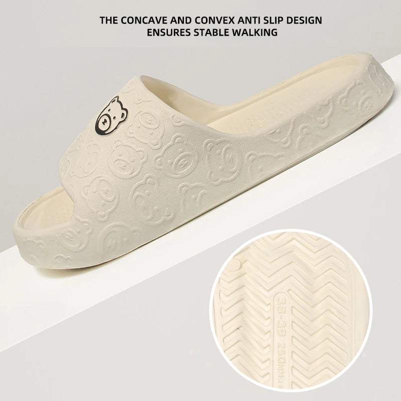 Summer Home Use EVA Slippers for Women Cute Cartoon Design Indoor