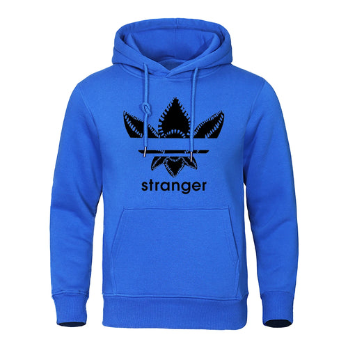 Fun Stranger floral pattern printed hooded top,with a unique letter