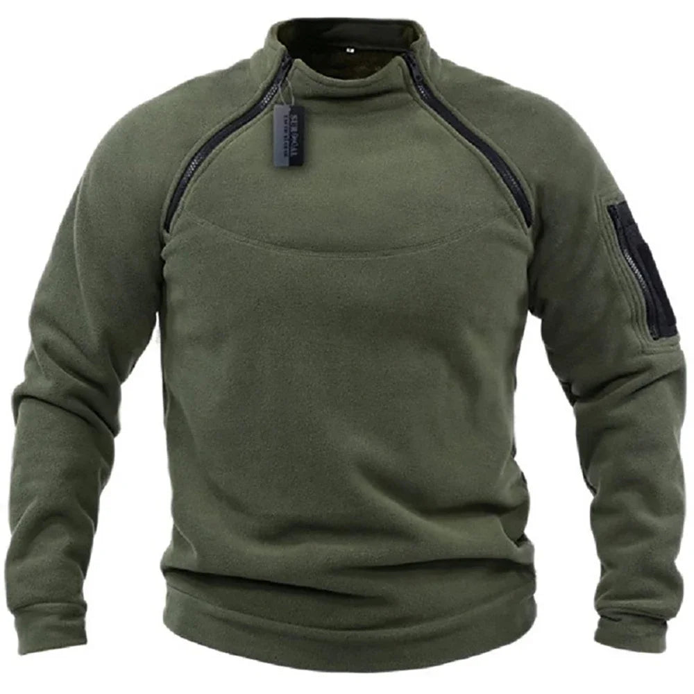 Men's Tactical Hoodies Military Outdoor Pullover Long Sleeve Zippers