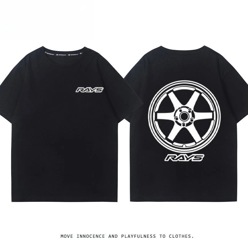RA Wheel Rim TE37 Wheel Hub Modified Car Short Sleeve Men's and