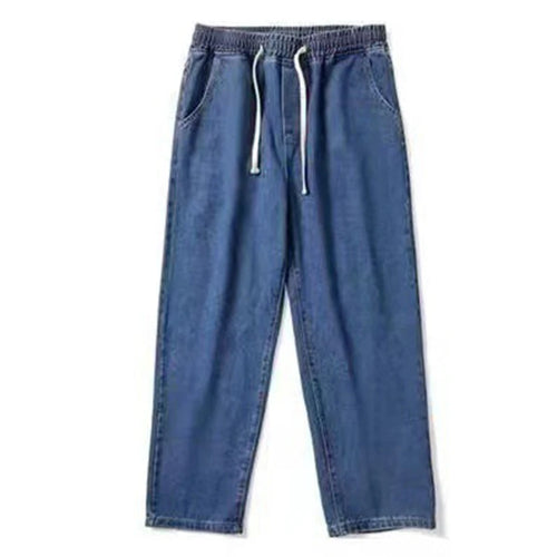 Boyfriend Vintage Fashion Straight Casual Loose Denim Cargo Pants Men