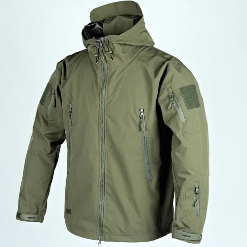 Men's Military Tactical Jackets Full Zip Shark Skin Soft Shell