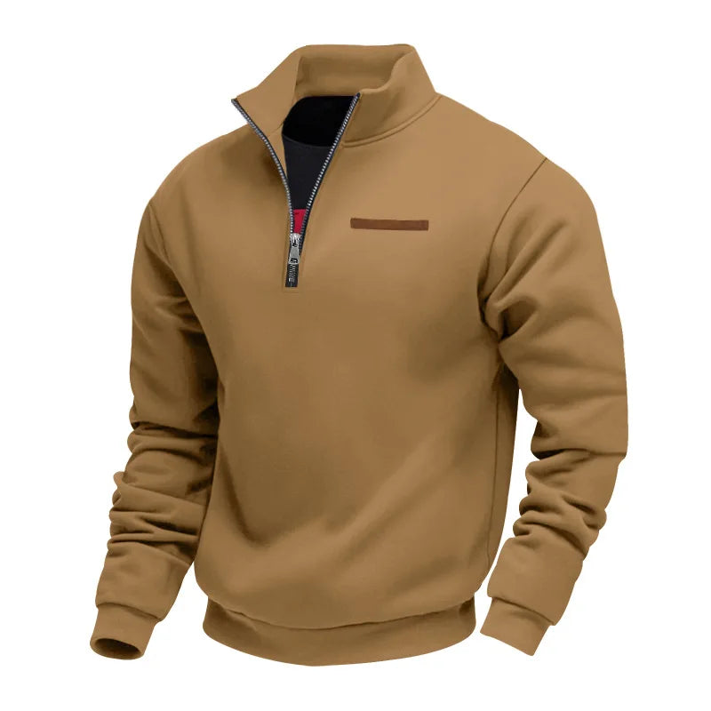 American autumn and winter heavy fleece long-sleeved men's sweater