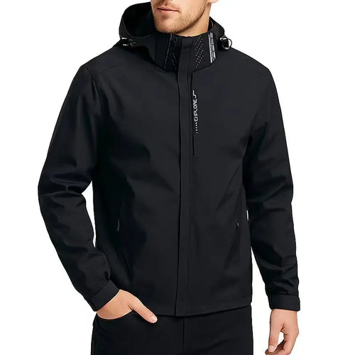 Outdoor Men's Waterproof Raincoat Lightweight Jackets Coat with Hood