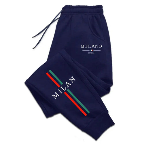 2025 Hot Sale Milan City Printed Jogger Pants High Quality Men's