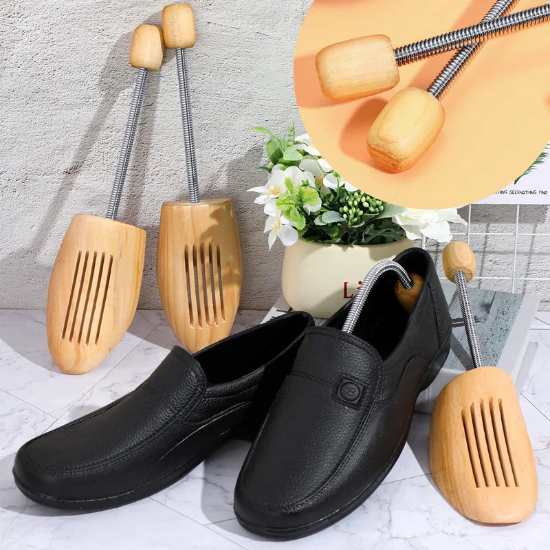 Repacego 2 Pcs Wooden Shoe Tree Unisex High-grade Spring Shoes