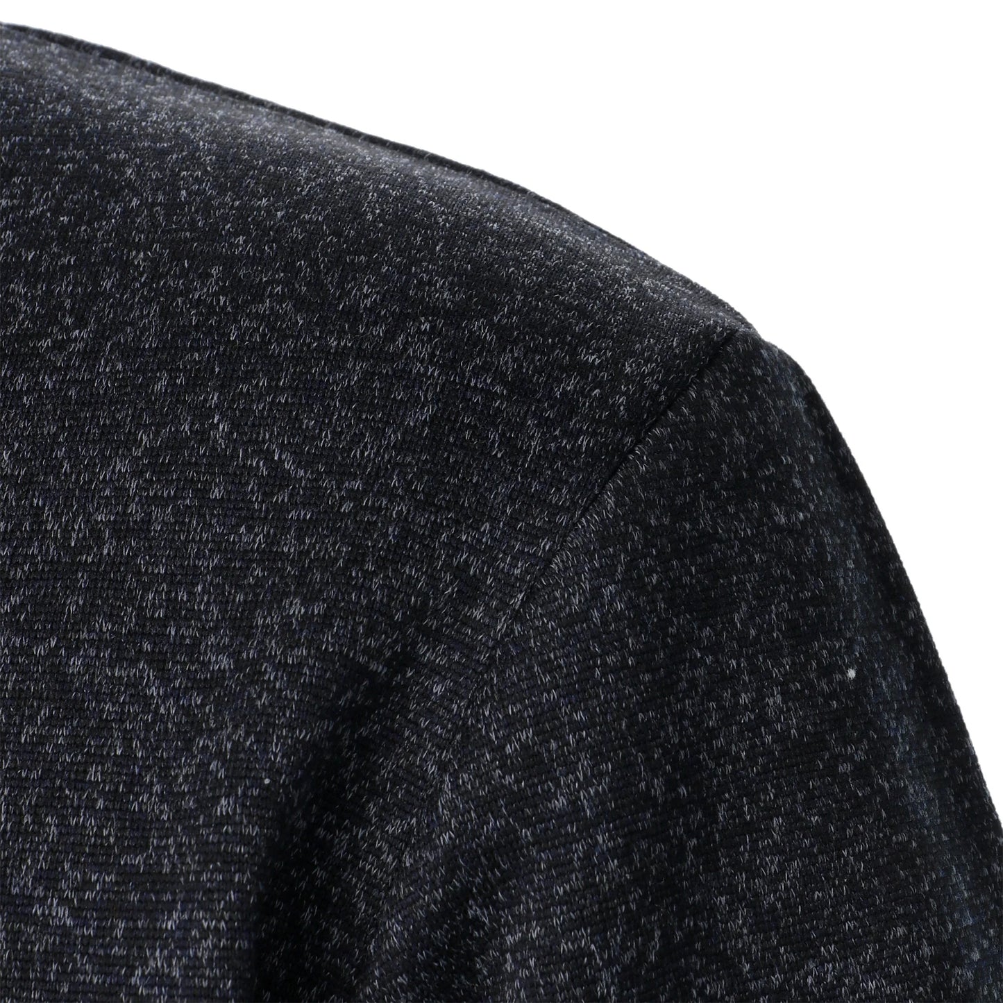 Autumn and winter men's stand collar long sleeve casual knitted