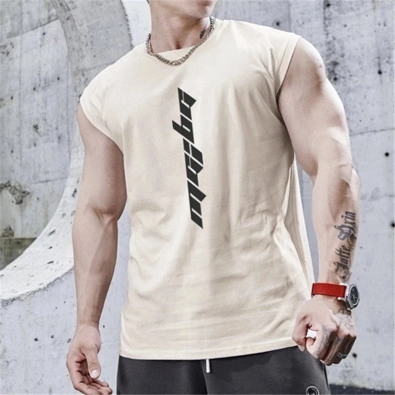 NEW Bodybuilding Sports Tank Tops Men Gyms Fitness Workout Sleeveless