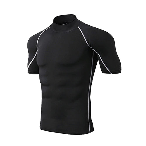Compression T Shirt Men Quick Dry Short Sleeve Casual Summer