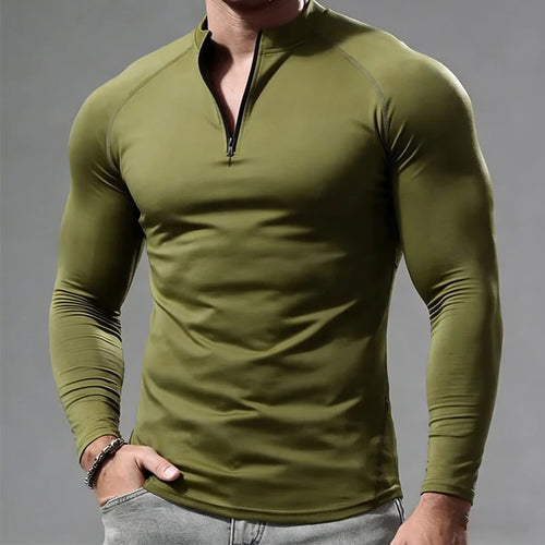 Long Sleeve T Shirt Men Compression Sportswear Male Tshirt Elastic