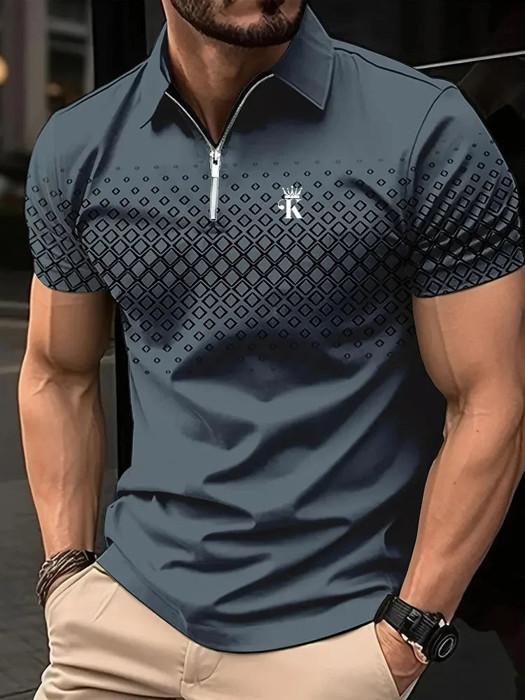 Business Men's Golf Polo Short Sleeve Polo Shirt Outdoor Casual Daily