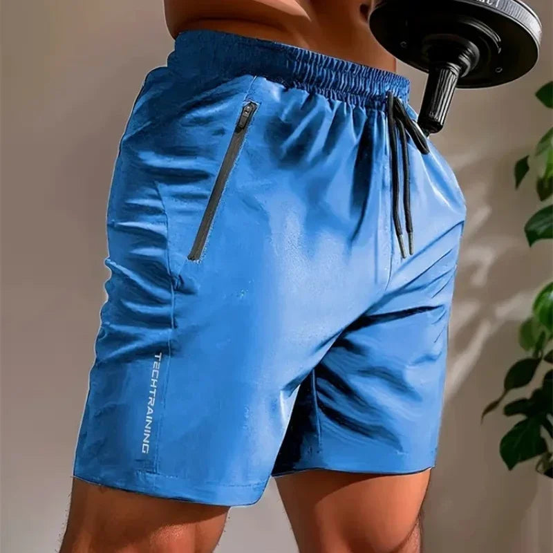 UETEEY Summer Shorts Men Gym Sport Running Squat Fitness Workout Man