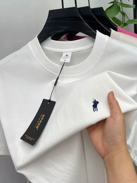 100% pure cotton short sleeve round neck men's T-shirt hot selling