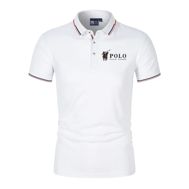 Men's premium summer polo shirt, quick drying, breathable, casual,