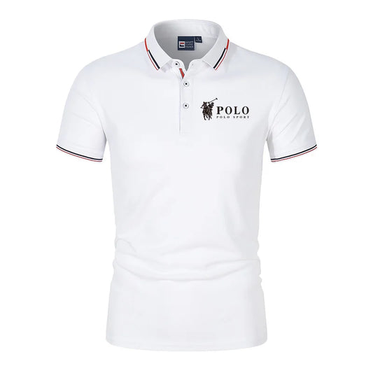 Men's premium summer polo shirt, quick drying, breathable, casual,