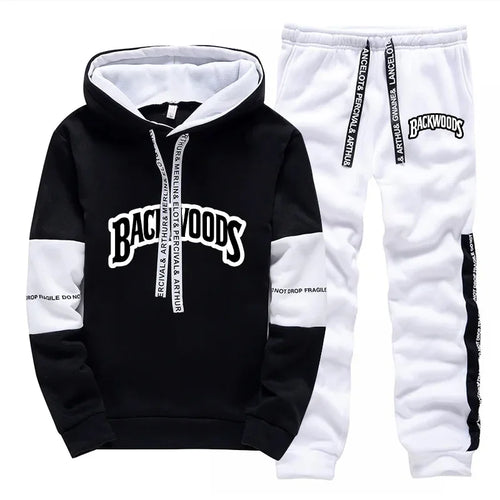 Mens Tracksuit Print Casual Single Piece Sweatshirts Sweatpants Daily