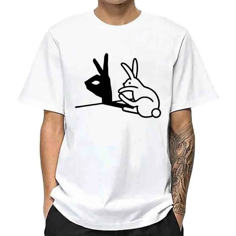 Men Fashion Casual Top Quality 100% Cotton Cool Funny Design Print