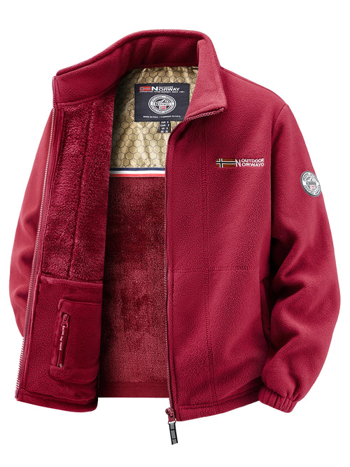 Men's Fleece Jacket, Soft and Skin-Friendly, Heat-Retaining and