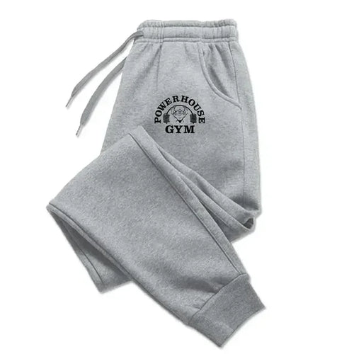 GYM Powerhouse Print Pants Men Casual Sports Pants Running Workout