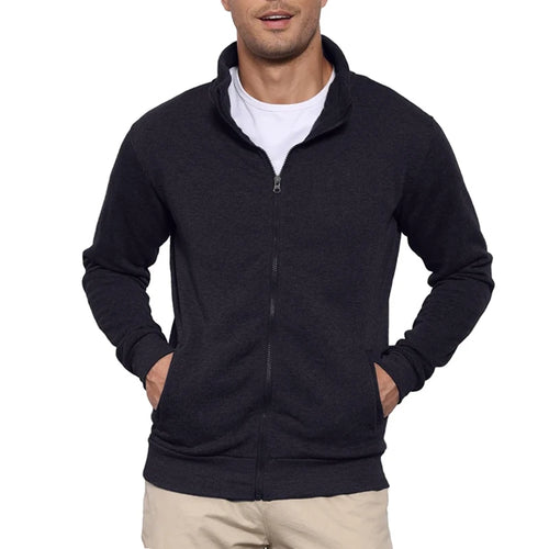 New Men's Sweat Jacket Pullover Hoodie Sweatshirt Man Without Hood