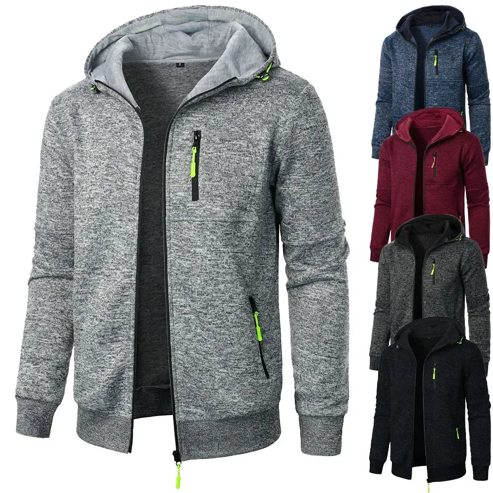 Men's Casual Sweatshirts Hooded Sweatshirt Slim Fit Sportswear Autumn