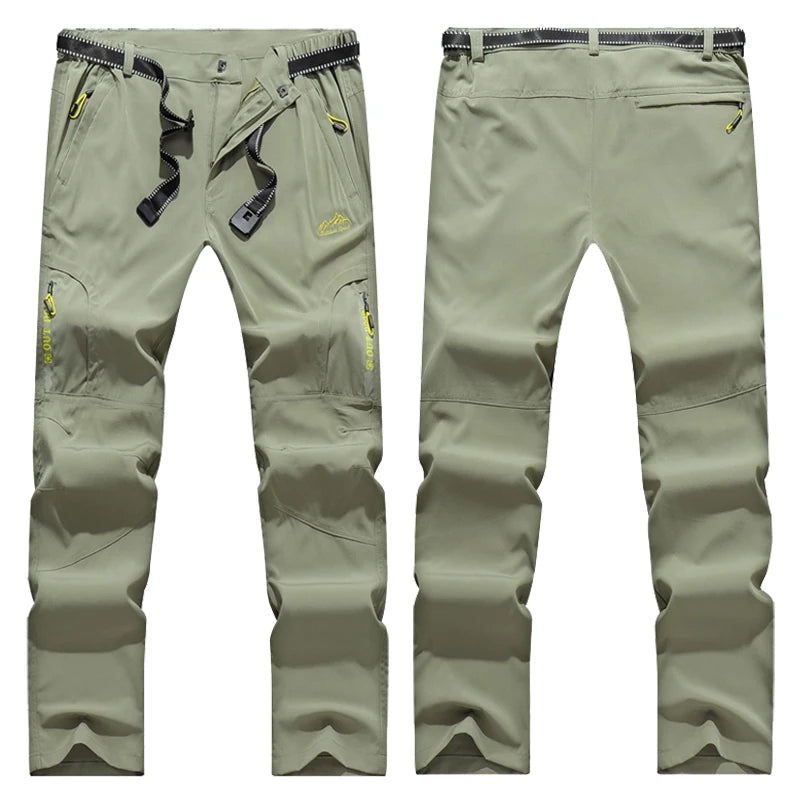 SFABL 5XL Summer Quick Dry Hiking Pants Men Stretch Waterproof