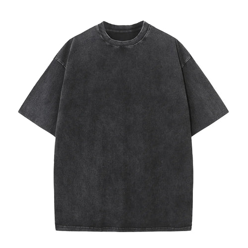 230G Cotton American Large Size T Shirts Men Summer Vintage Clothes