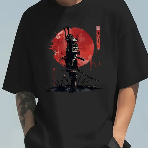 Men's Summer 100 Cotton Fashionable Casual Loose Japanese Samurai