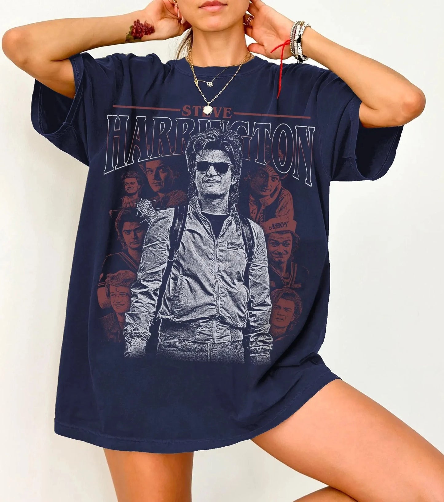 Steve Harrington T-Shirt Unisex Graphic Tee 80s TV Show Shirt Retro